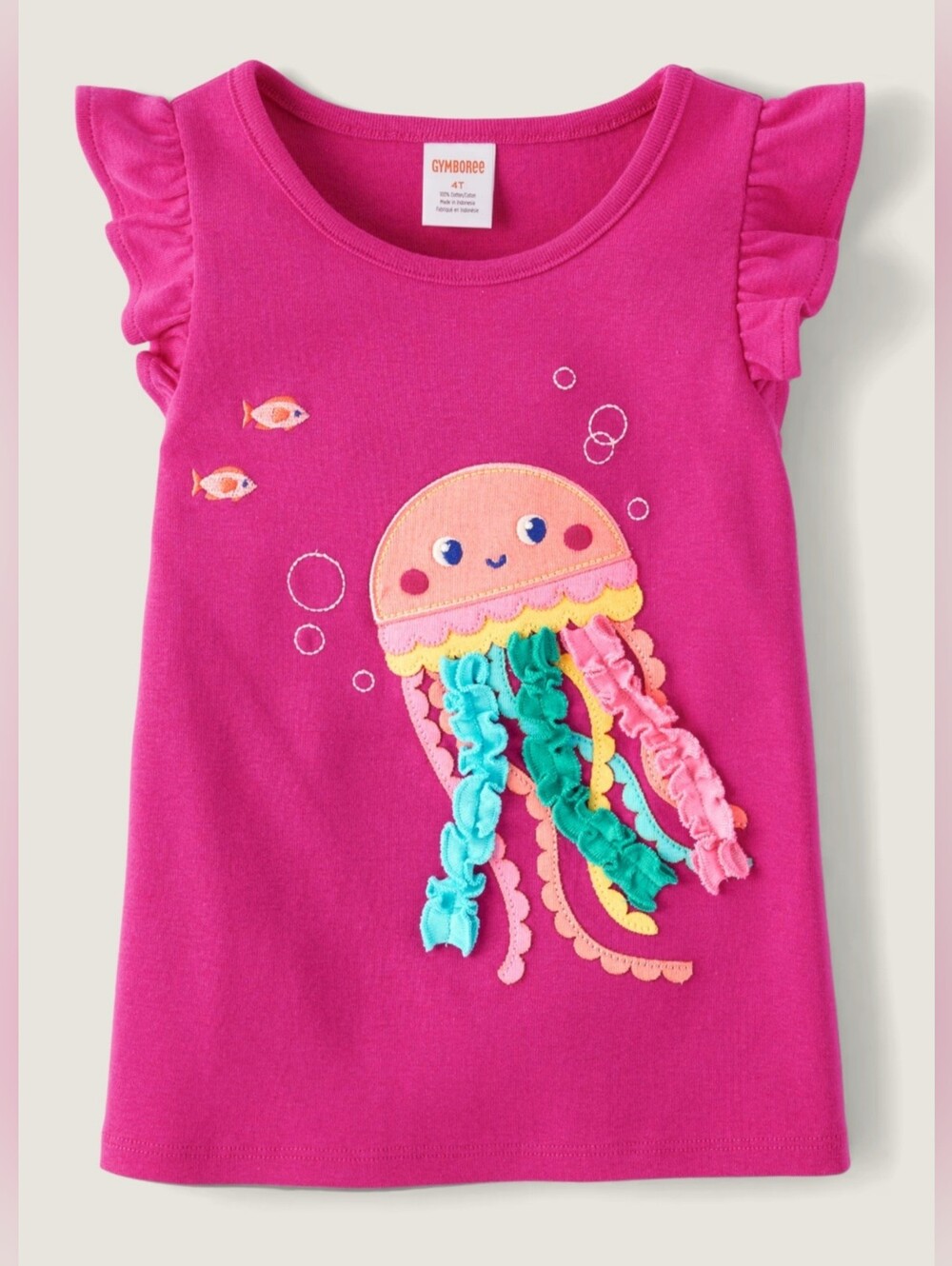 Gymboree jellyfish applique sea theme top